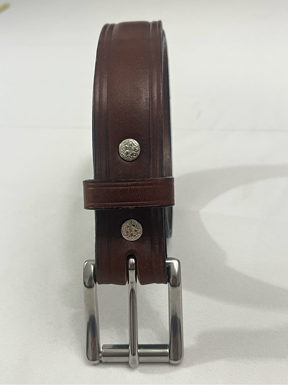 Dennis Knight Bridle Leather Belt 38 Brown (Read) - Picture 5 of 11